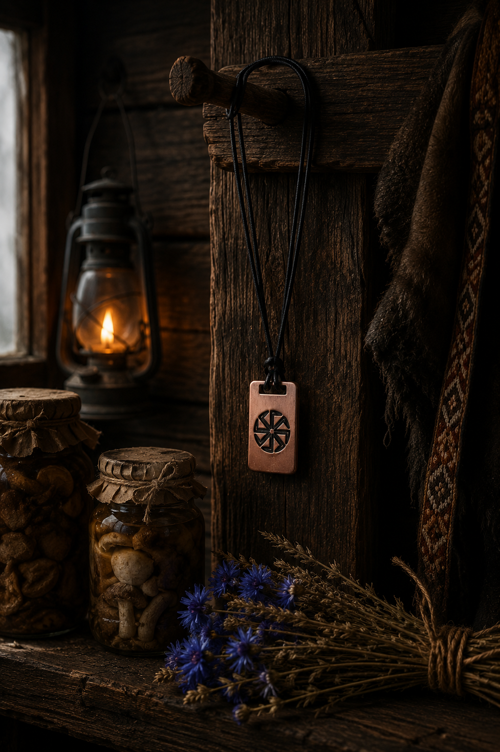 KOŁOWRÓT ŻYWIOŁÓW – MIEDZIANY AMULET SŁOWIAŃSKI