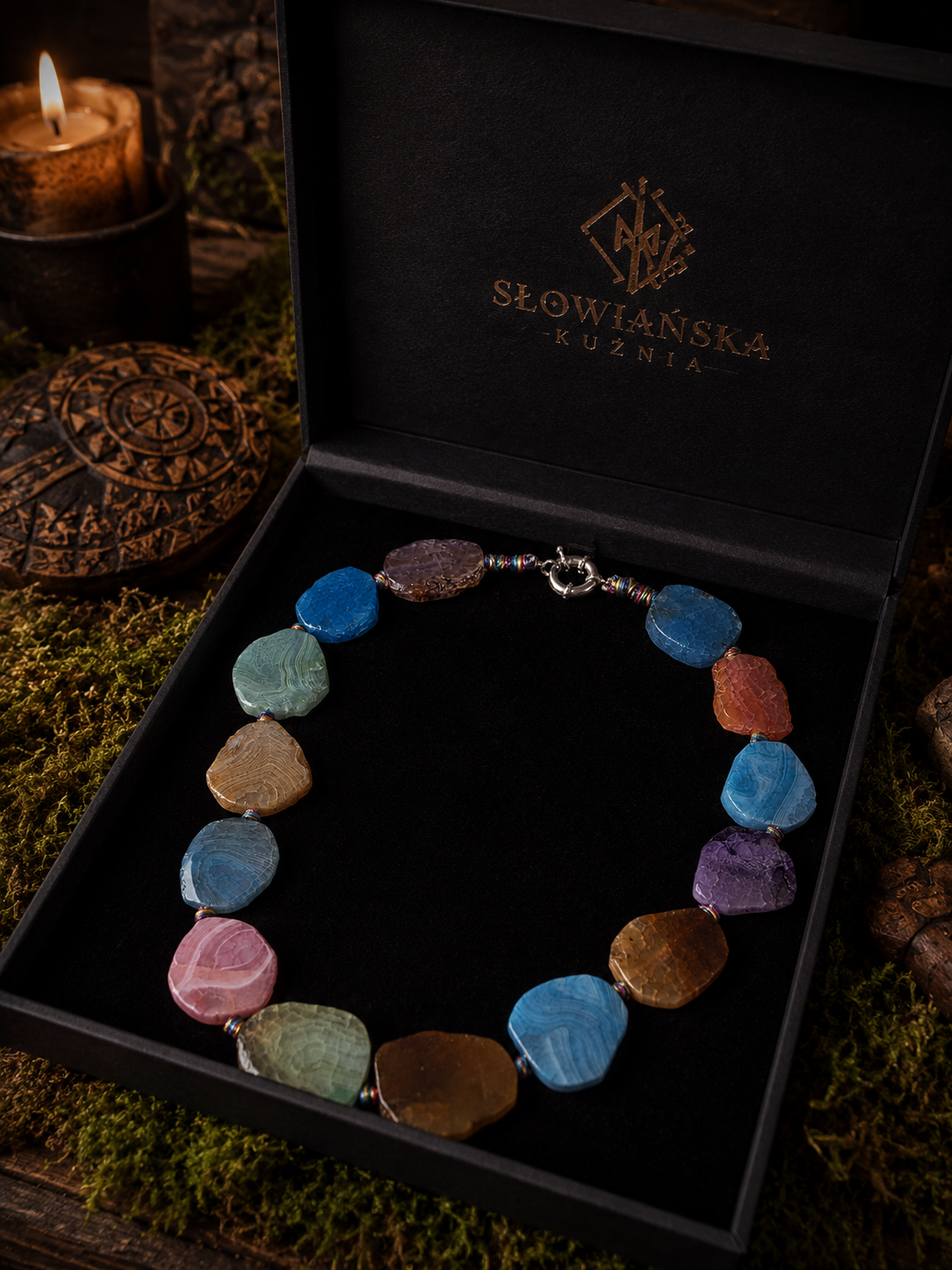 NASZYJNIK AGATOWY – SŁOWIAŃSKI AMULET Z NATURALNEGO AGATU